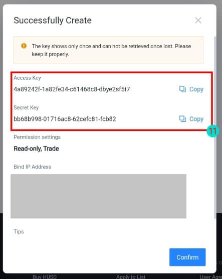 HTX Api Key Secret key Royal q