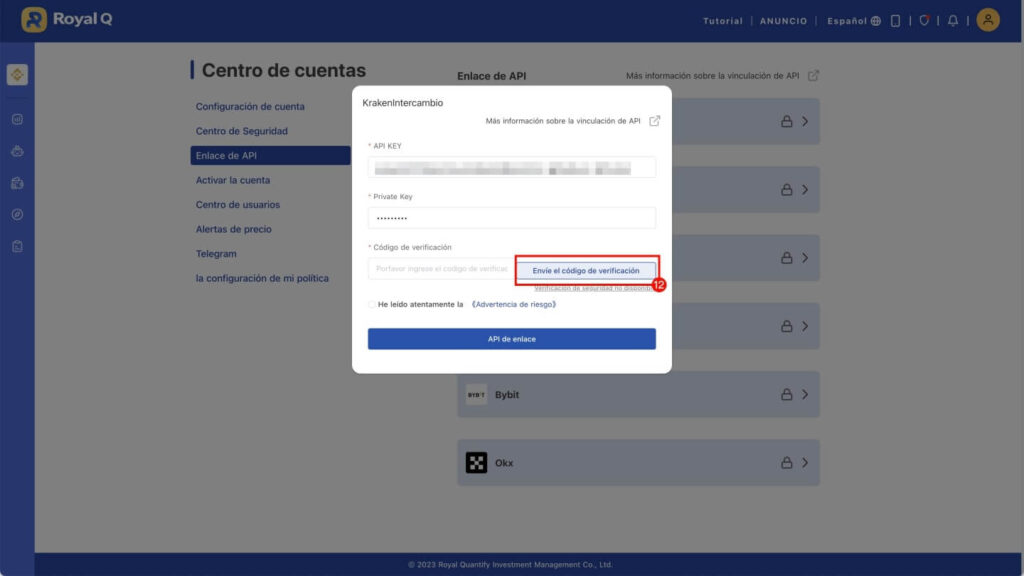 Kaken codigo verificacion Royal q