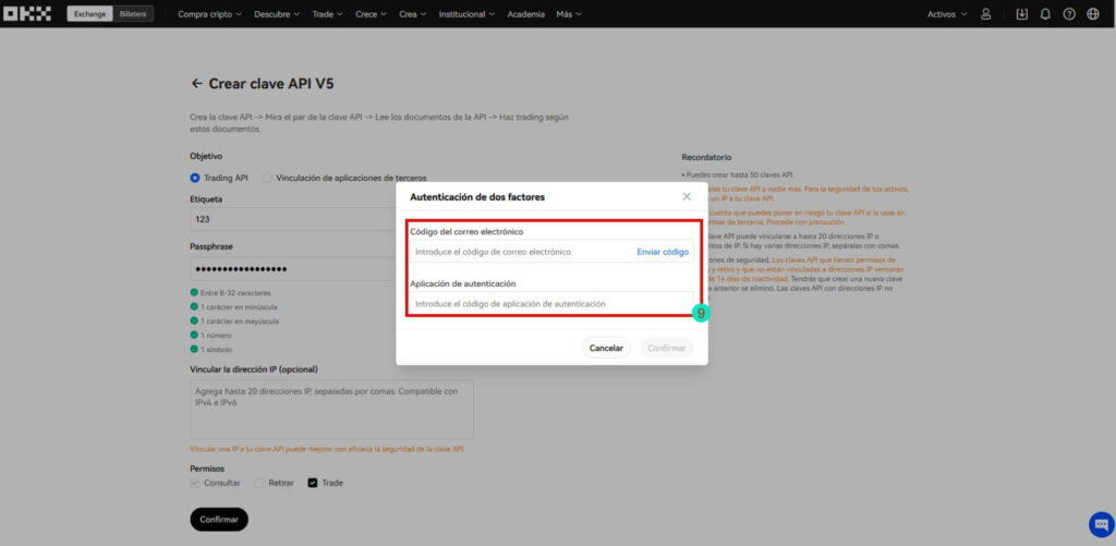 OKX V5 codigo seguridad API Royal Q Tutorial