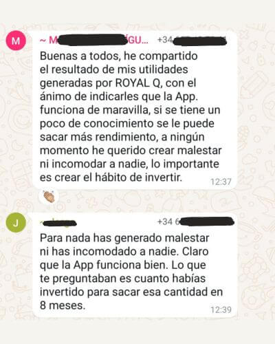 Opiniones Royal Q
