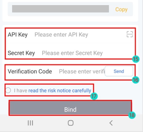 Royal Q api key Secret key binance