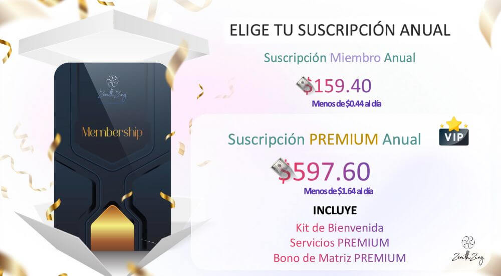 Zenith zing precios tipos de suscripción
